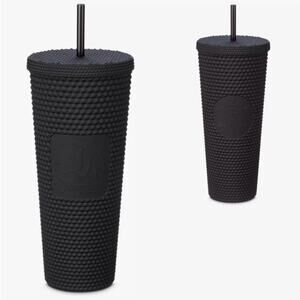 Starbucks Geometric  Black Disneyland collectible studded sold out straw tumbler